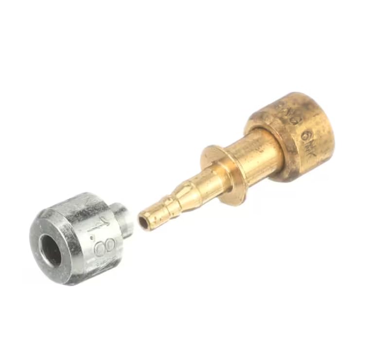 18N 6NK Coupler, 6MM to 1.8MM, Lokring, Brass, Refrigerator