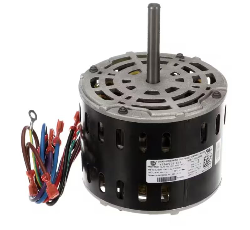 Fits Carrier HVAC 20240320 Blower Motor, 208-230V, 60HZ, 1PH, 1075RPM/3 Speed, 1/4HP, CW for 40AS 024 3 1CD, 40AS 018 3 1DF, 40AQ 024 311BB