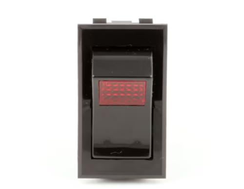 Fits Imperial 10A 250VAC 15A 125VAC 1/2HP 125-250VAC 250V LAMP 1247 R Rocker Switch, Lighted, ITGE/IFSE for IFS-50E, IFS-E Series, IHEG-72-J-NAT