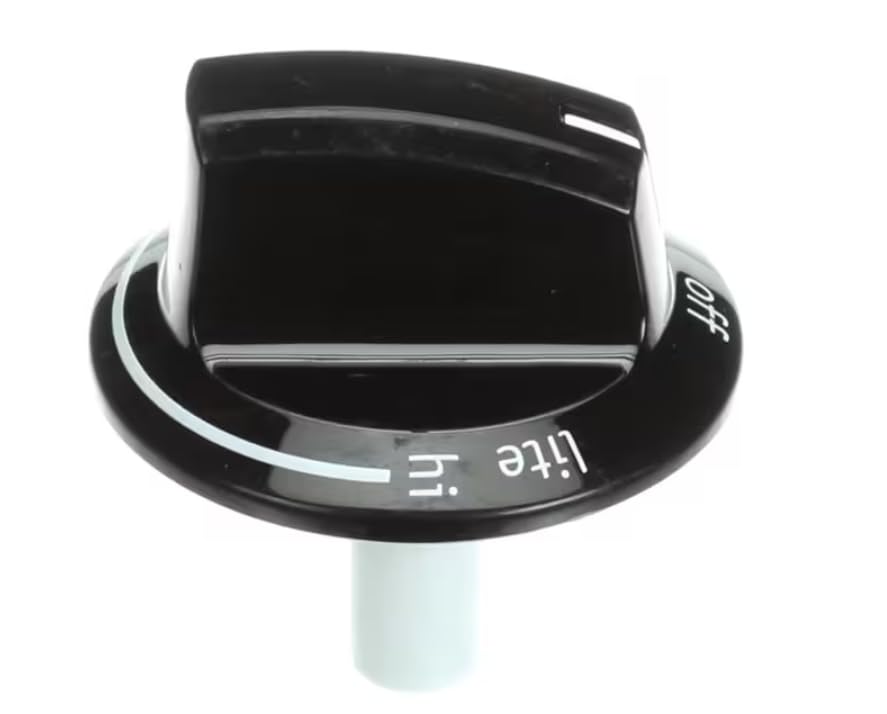 4035 16301/02/03 PBT PC/ABS 4 Knob, Surface Burner, Lite/Hi/Lo, Black for FFGC3026SBA, FFGC3026SBB, FFGC3026SBC