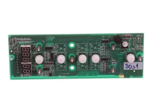 Fits Fetco r.007 108001 QC 9 T CBS2031/2 1723-H E229877 Control Board with Digital Display, User Control, 5 Button, S2P for CBS-2031e, CBS-2031s