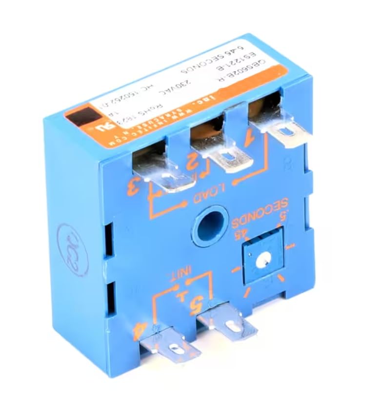 Fits Electro Freeze QBS602B-R ES1221-B 1823 HC 150252-01 Timer, .5-45 Delay On Break, 230V for 30T-RMT, 957RMT, 99T-RMT