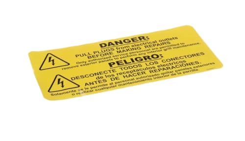 Fits Taylor 072658 REV.2 Label, Danger, Canada