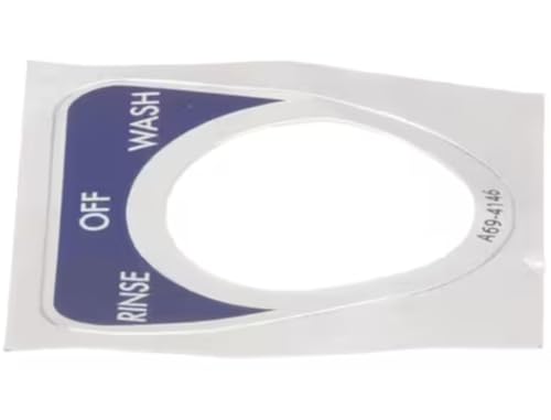 Fits Stero Dishwasher A69-4146 Decal/Label, Rinse-Off-Wash for SD-2RA, SDRA, SDRA-PKG