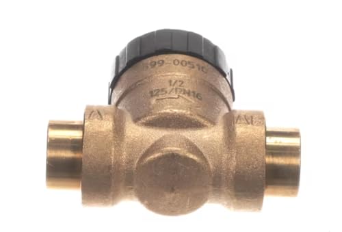 Fits International Environmental Corporation 1/2 125/PN16 Zone Valve, 2-Way, 1/2" Sweat, Normally Open, 1.0 CV