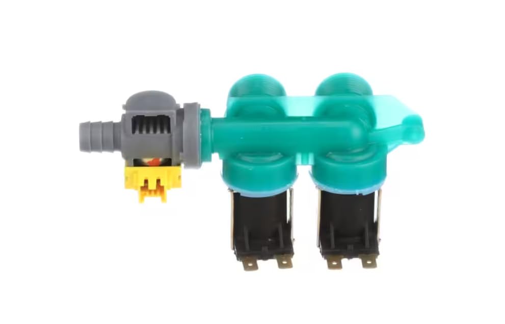 Fits Whirlpool K-76340 166C211-T Solenoid Valve with Bi-Metal Thermostat, Water Inlet, Washing Machine for 1CWTW5100VQ0, CAWS833SQ0, CAWS833ST0