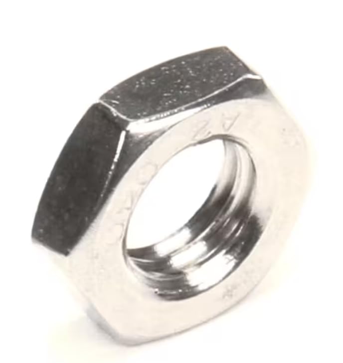 Fits Hobart A2-040 Jam Nut, Hex, M12 x 1.75, Stainless Steel for FT900, FT900D, FT900S