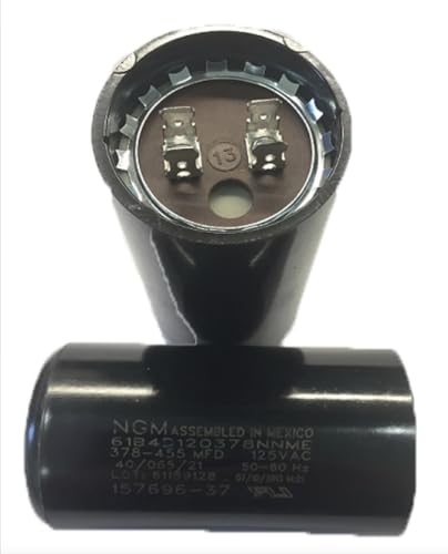Motor Capacitor – Fits NGM 61B4D120378NNME, OEM 378–455 uF/MFD, 50/60Hz, 125VAC