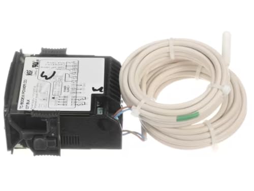 Fits Glastender Power CO/07 7899129140741 SB70 Thermostat, LED, w/Probes, Preset to White Wine Temp, 50-55℉, Black