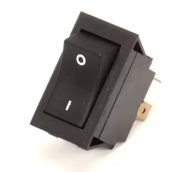 Fits Hobart 10A 15A 125VAC 3/4HP 250VAC 0305 Rocker Switch, DPST for Edge, EDGE13-11