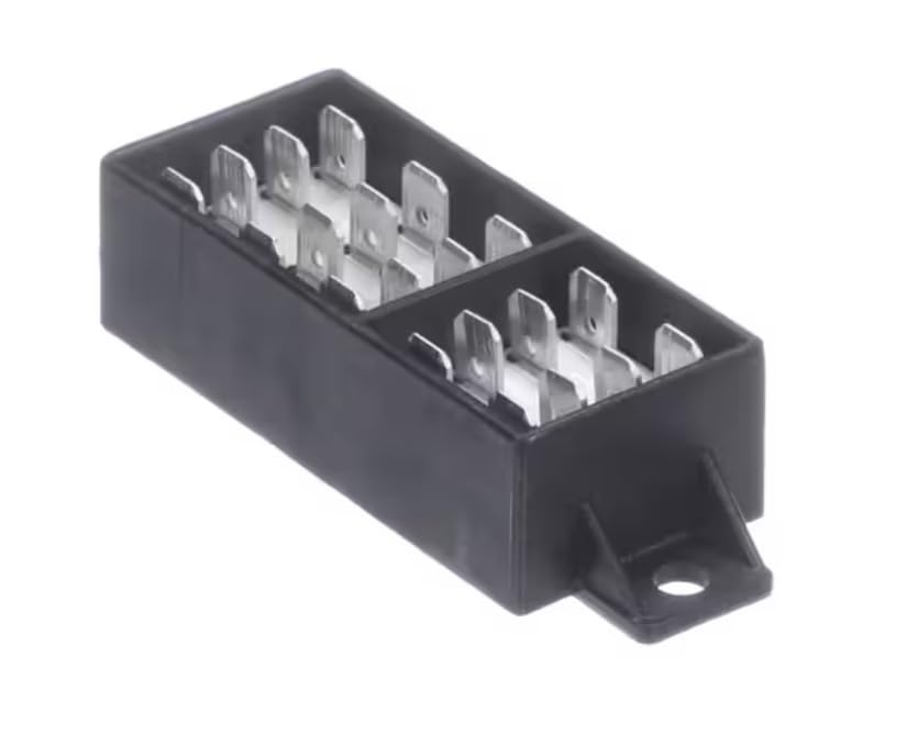 Fits Taylor 300 VoltTerminal Block, 2 Pole, 20 - .25" Male Spades, 25 Amp