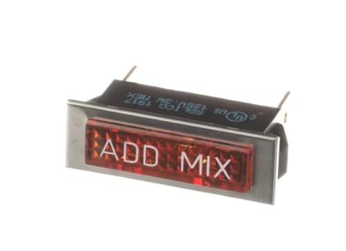 Fits Taylor SOLICO 1917 125V. 3W MEX Indicator Light, Amber, Rectangle, 120 Volt