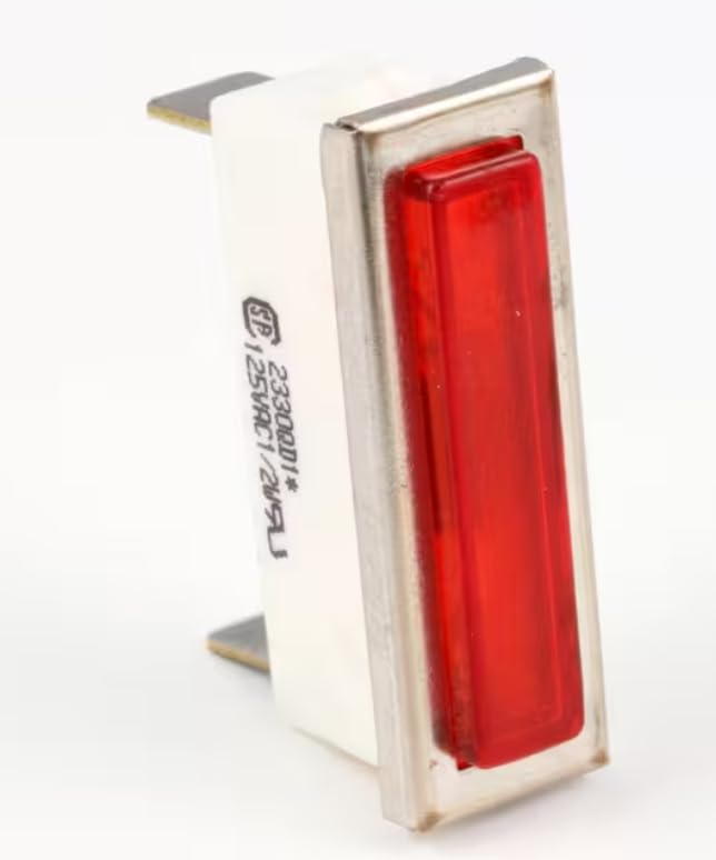 Fits Southbend Range 2330QD1* 125VAC1/2W Indicator Light, Neon, Red for 171-40A, 171-40C, 171-40D