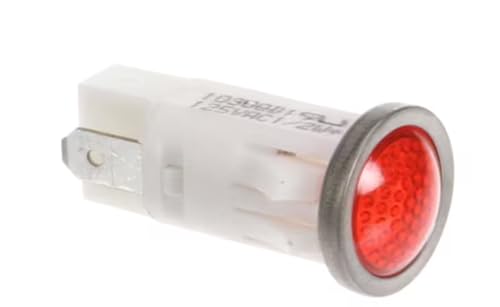 Fits Groen 1030QD1125VAC1/2W* Indicator Light, Red, 125V for CFPC/2-3, CFPC/2-4, FPC