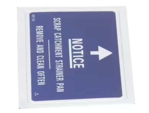 Fits Stero Dishwasher A69-1450 Label, Scrap Catchment Strainer Pan for SGW, SGW-H-M, SGW-M