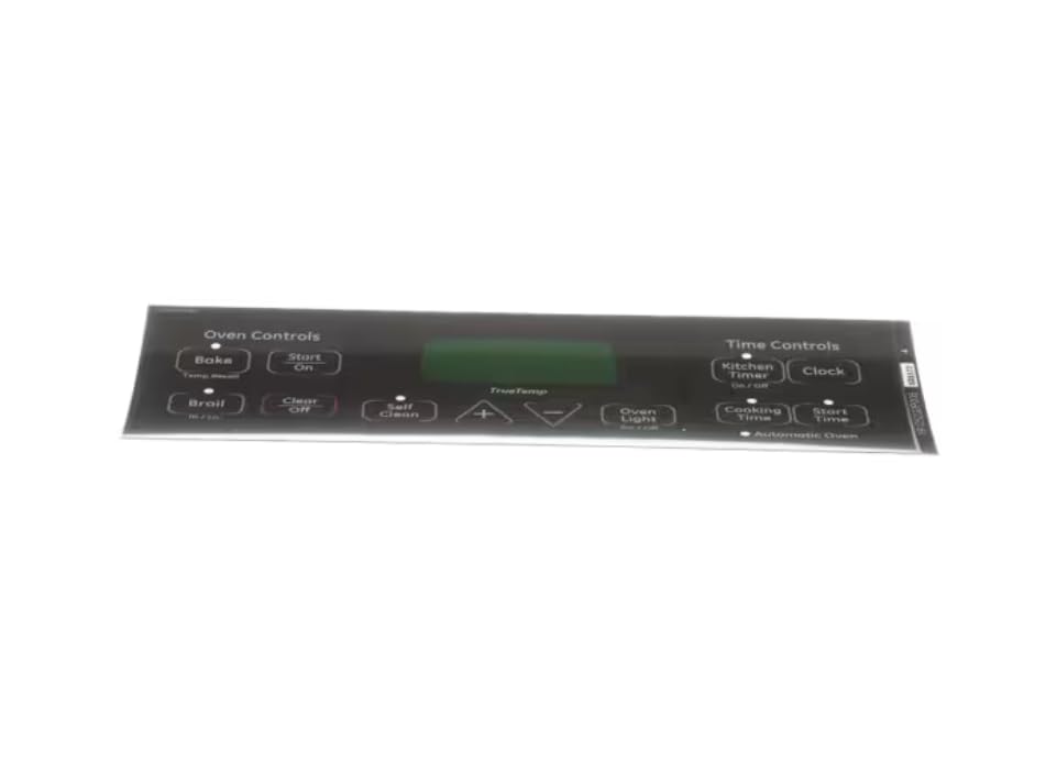 191D5232P006 535177 4 Overlay/Touchpad, Black, Range for EER2000M01BB, EER2000M01CC, EER2000M01WW
