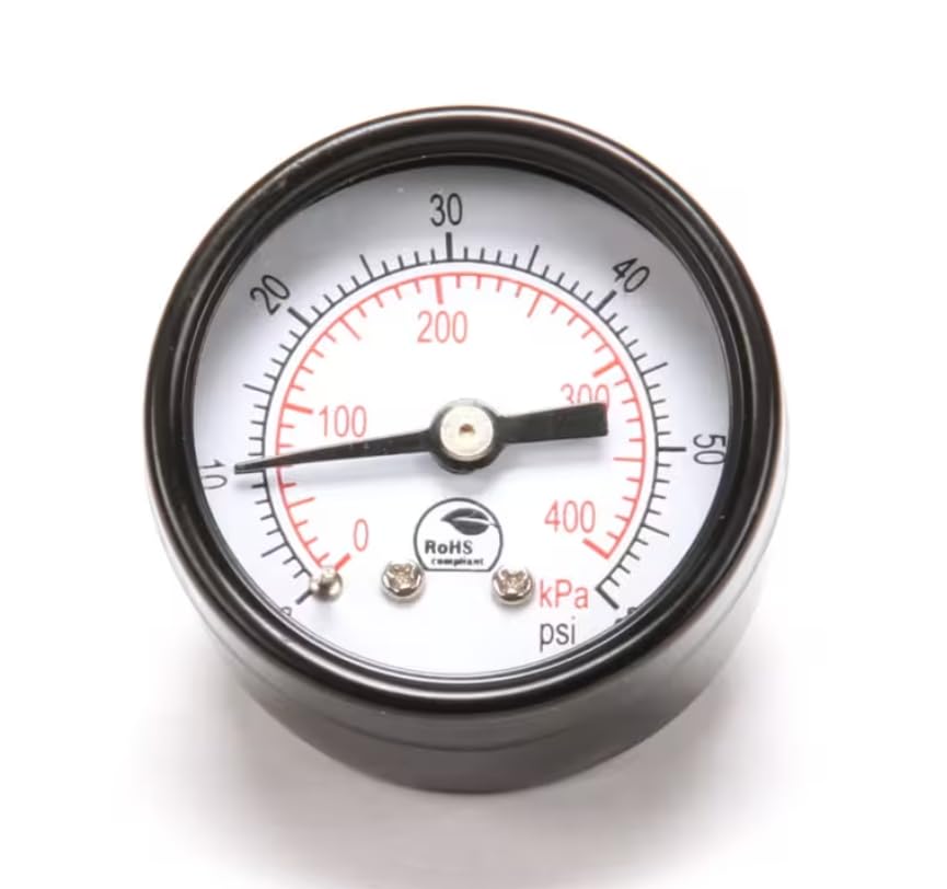 Fits Antunes B40.100-2005 Z0105 Water Pressure Gauge, 0-60 psi for DFW-150, MPS-250, VS-200ADB