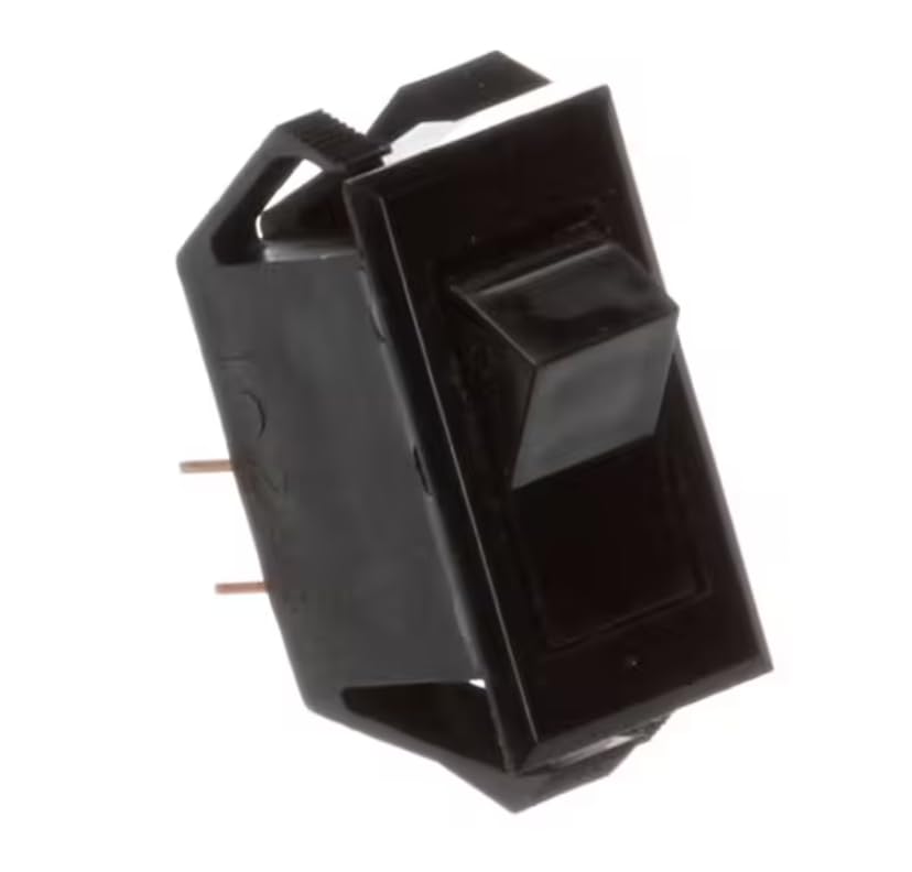 Fits Newco 5A 250VAC 10A 1/2HP Switch, Rocker, Start, SPST, Black for KP3A, NKLP1A-AF, NK