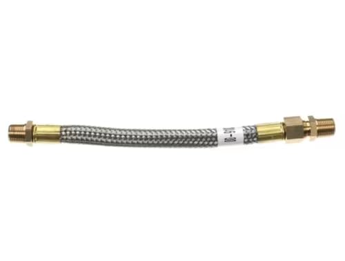 Fits Hobart 00-918390-00004 Water Hose, 1/2" x 12.5", Stainless Steel Braided