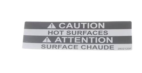 Fits Lincoln 2802120F, Caution Hot Surfaces for 1100 Series