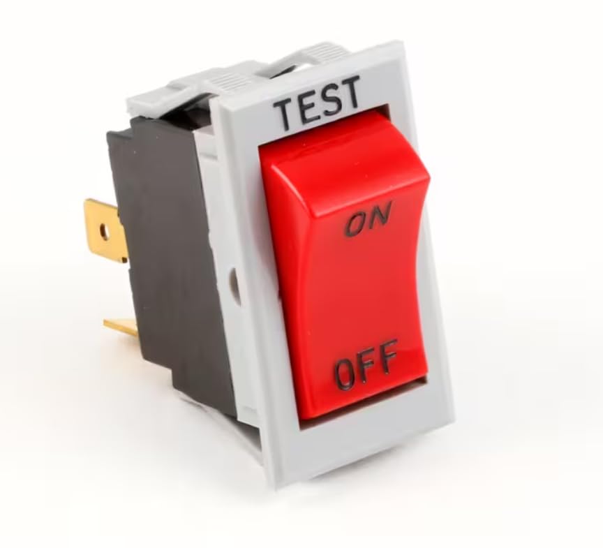 Fits Wells 1036 R 3A 250 VAC 6A 125 VAC Switch, Rocker, DPST, Red Rocker, Test for F-101, F-1016, F-1725