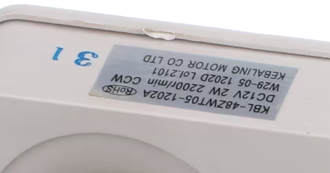 Magic Chef KBL-48ZWT05-1202A, Fan Motor, 12VDC, 2W, W29-05 1202D, Refrigerator