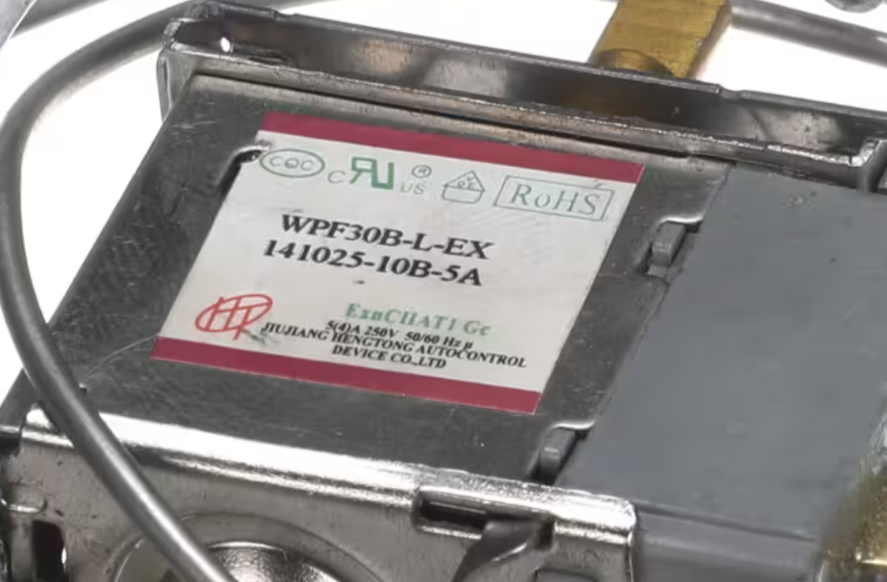 Magic Chef WPF30B-L-EX, 141025-10B-5A Thermostat, Temperature Control, 250V, 50/60HZ, Freezer