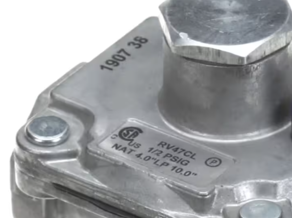 Magic Chef RV47CL, 1907 38, Gas Pressure Regulator, Natural 4" WC/Propane 10" WC