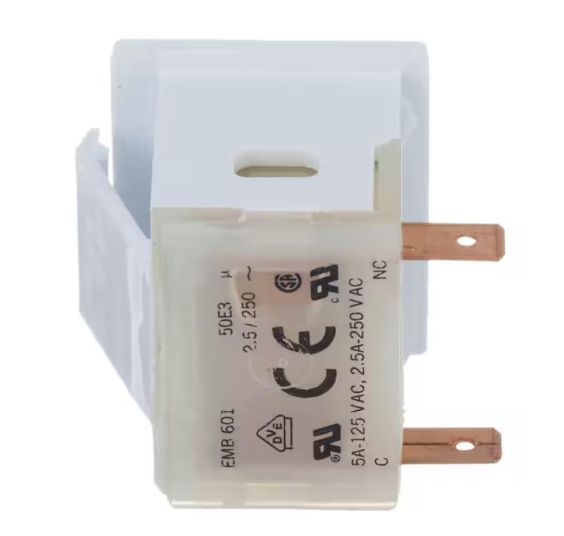 EMB 601 5A-125 VAC 2.5A-250 VAC Switch, Lamp for AFFC1466DW0, AFFC1466DW1, AFFC1466DW3
