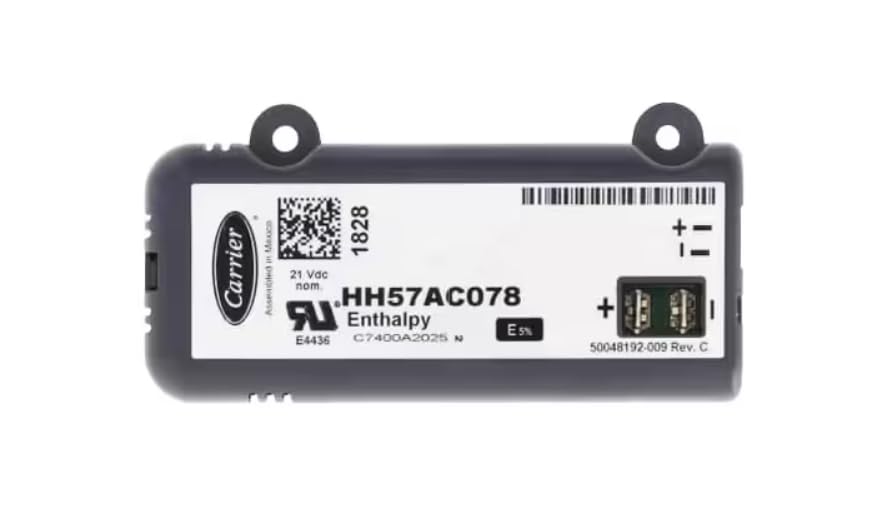 Fits Carrier HVAC 2242 E4436 C7400A2025 50048192-009 Enthalpy Sensor for 581BEV072072AD, 48TCTD12 6A, 551BEX120000AJ