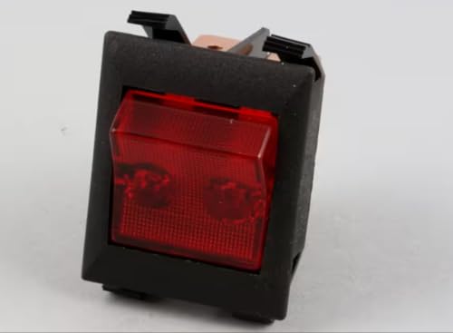2500HR11E 125V 1138 Switch, Rocker, DPST, RED Light, 120V, 22A for SRSSBW, HZMS-54D, GRSB-48