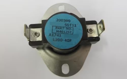 Fits Alliance Laundry Systems 200390 T-O-D 60T11 A1241 L200-40F Thermodisc T/S Style for DCB30XG, DT30EG, DT30EGI
