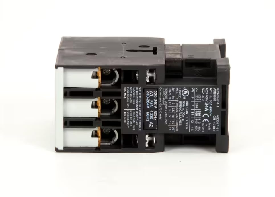 Fits Electrolux Professional AS3947-4-1 WZ 19 Contactor, 3 Pole, 220-240V 50HZ, 230-264V 60HZ for ACFE102-0, ECFE102-0, RCFE102