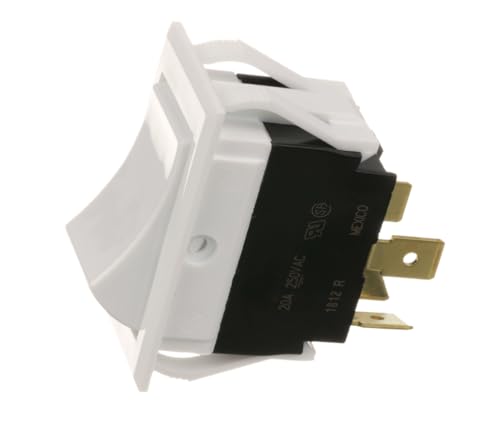 DPST 4 Tab 20A 250 VAC 1812 R On/Off Rocker Switch for Bloomfield 8357G, 8357GB, 8718