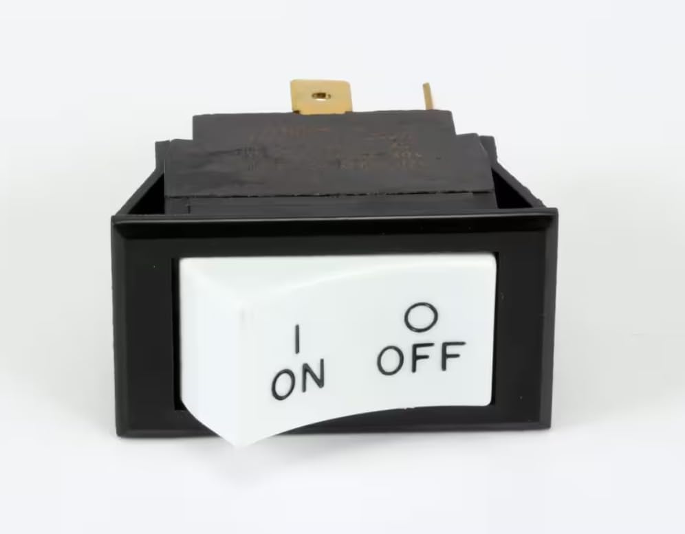 Fits Pitco 1111 R Switch, On/Off, Rocker, PST, White with Black Body for SE14TX, SFSG18S, SFSE14R
