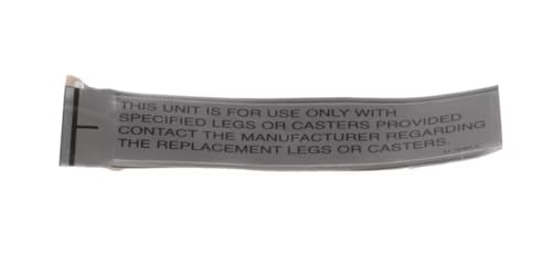 Fits Bakers Pride U 1240 A Label, for Use Only with for EB-1-2828, EB-2-2828, EP-1-2828