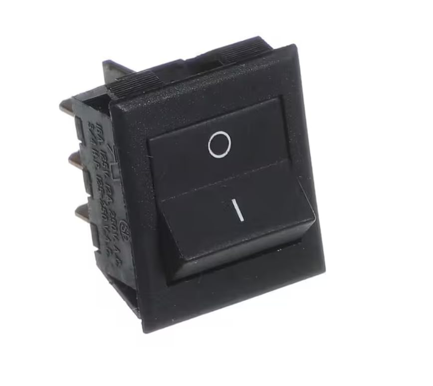 Fits Hardt 4,428,745 16A. 125V. 12 A. 250V. 3/4/ H.P. 125-250V.A.C. Switch, Rocker, DPDT, Service Lights