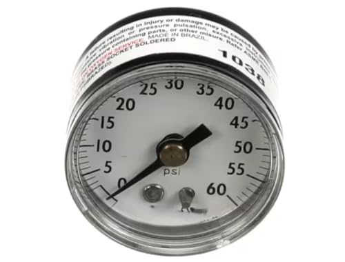 Fits Cleveland 1038 Pressure Gauge, 0-60 PSI for HAMKDL, HAMKDL-T, IA-MKDL-100-CC