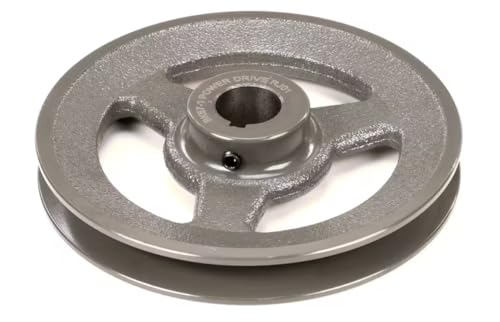 Fits York RJ01 Sheave/Pulley, Fixed, 1 Groove, 6.45" OD, 1" Bore for B3CH120A50EC, D1IC120A50DK, B3CH120A50
