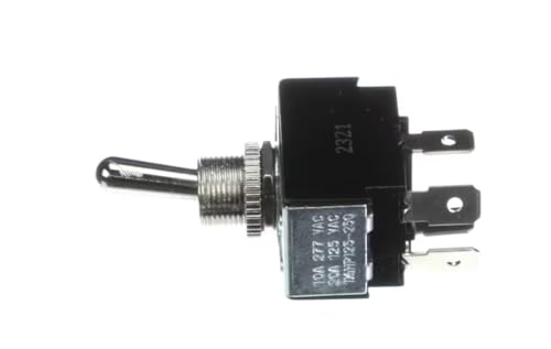 Fits Mars Air Systems 2321 E505159 80.000 Series 10A 277 VAC 20A 125 VAC 1 1/2 HP 125-250 Switch, On/Off, 10/20A, 125/277VAC, 1-1/2HP, Black, Unit Mounted for HV236-1UA-TS, LPV225-1UA-OB