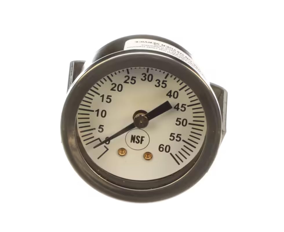 Fits Jackson ANSI-B40.1 Pressure Gauge, 0-60 PSI, JFT Series for JFT, JFT-S
