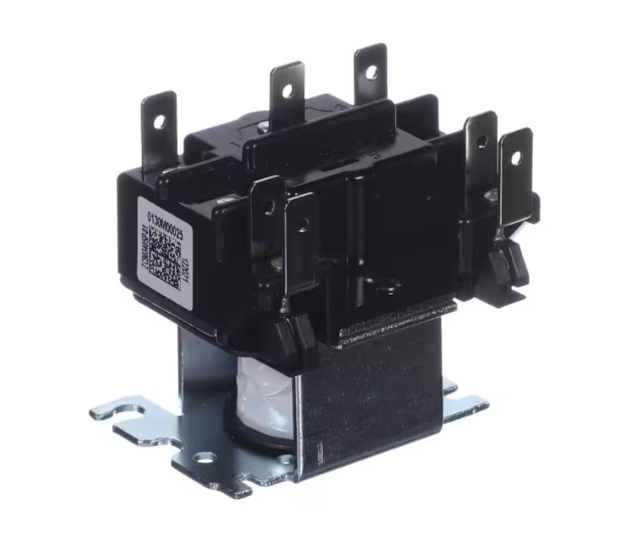 Fits Goodman 0130M00025 122021 Switching Relay, 24V 50/60HZ Coil for GPG1660140M41, GPD1436080M41AB, GPD1436080M41AA