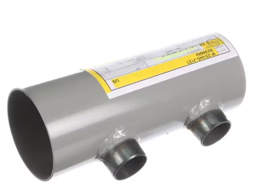 Fits Frymaster 1814468 610482 M-23-046-J121 LTL-SP-0001 MFS1-DAYT 0012312615 1000580963/730 Drain Tube, 3", Round, Short, Left/Right Open, Dual Vat for FPPH355BLCSD, BKFP214TRC, MPH52/55