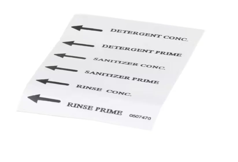 Fits Champion 507470 Label, Injection Prime, DF/SW for CG1, CG2, CG4