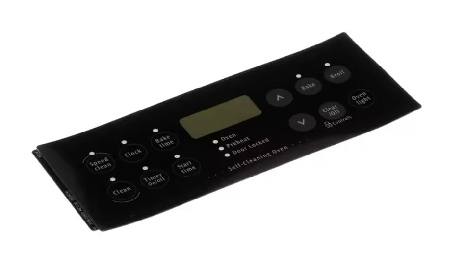 REV.00 (553474) Overlay, Control/Timer, ES340, Black, Range for FEFLMC55FCB, FGFB79GBE, CFGFL87GCD