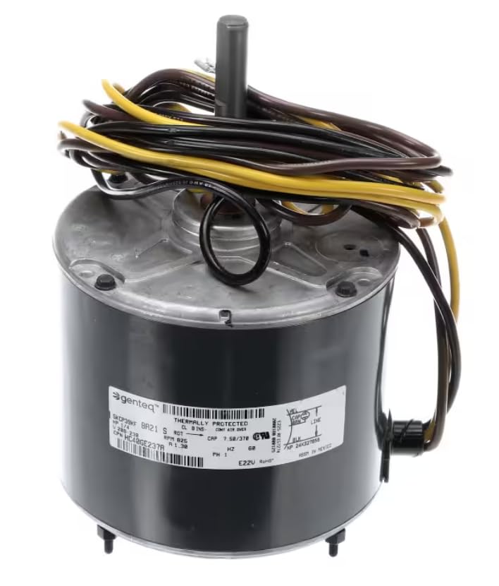 Fits Carrier HVAC E22V E225 RF157274 Fan Motor, Condenser, 208/230V, 60HZ, 1PH, 825RPM, 1/4HP, Clockwise for 24APA348A0030010, 24APA548A0030010, 24APA548A0030010