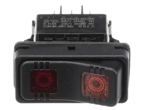 Fits Crown Steam VJ5B 125V LAMP 2012 R On/Off/Delime Pressureless Switch, Black, 120V for DC-2, DC-3, DCL-2
