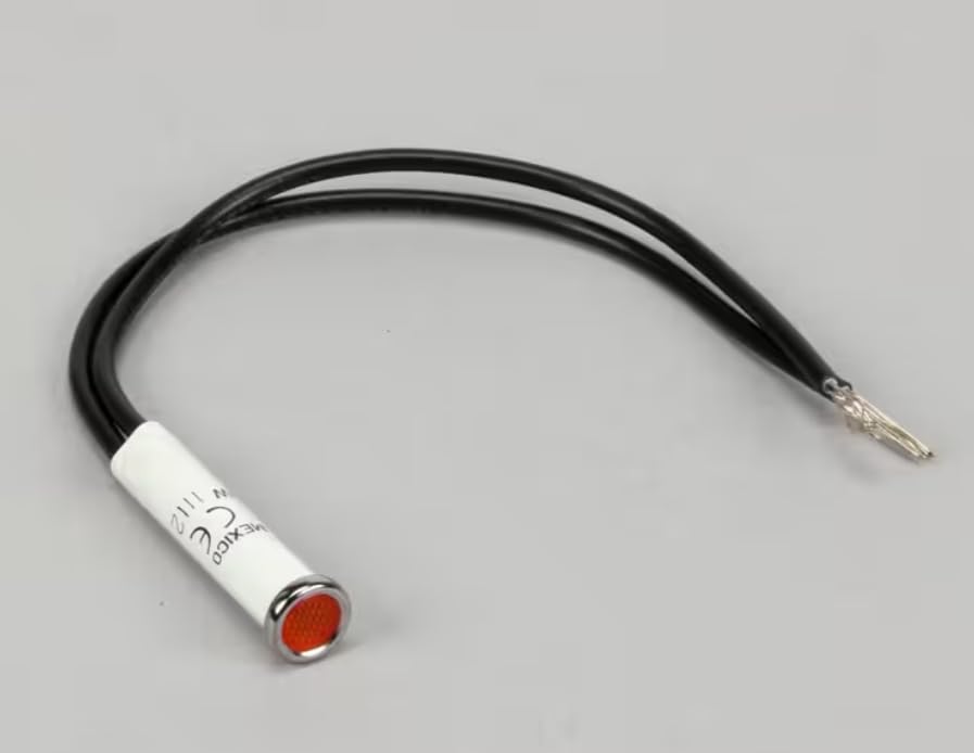 Fits Southbend Range 1112 1/3W SoLiCo Indicator Light with Wire Leads, Amber, 120V for XSE-20H, XS-20H, XE-10H