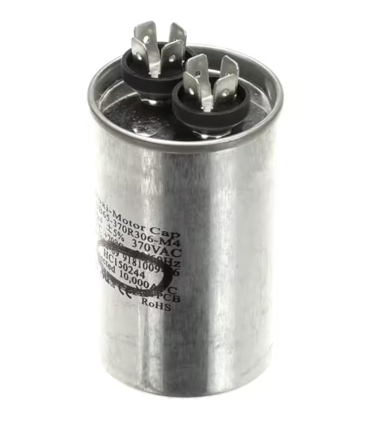 Fits Electro Freeze CBB65-370R306-M4 HC150244 Capacitor, Run, 370 Volt, 50/60HZ, 30uF, Round for 145, 30T-RMT, 99T-RMT