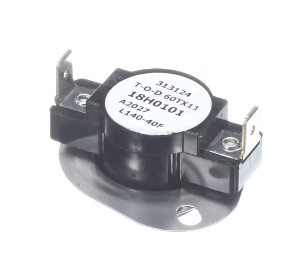 Fits Lennox 313124 18H0101 A2027 Limit Switch, Auto Reset, L140-40F for ECB29-25-01, ECB29-20-01, ECB29-20CB-01